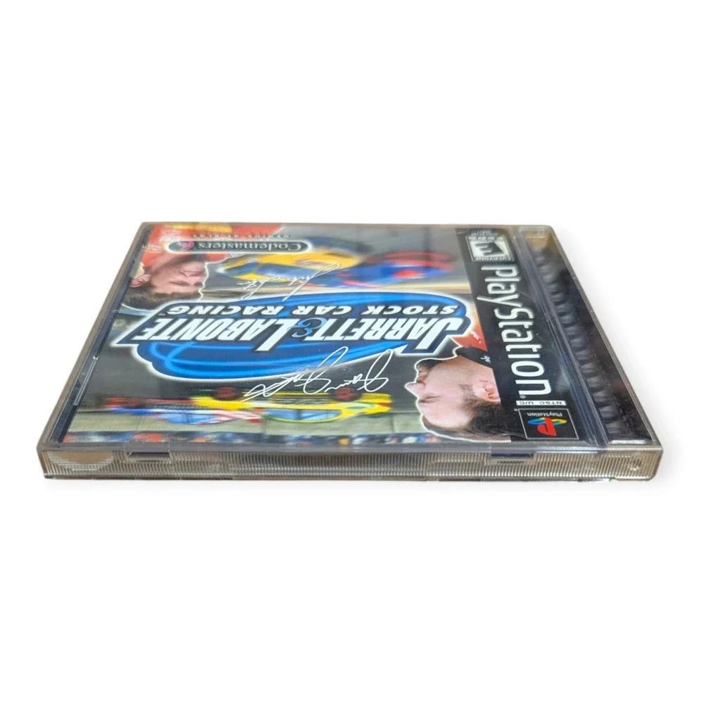 Jarrett & Labonte Stock Car Racing Sony PlayStation 1 PS1 Codemasters 2000 CIB